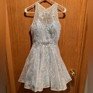 Ellie Wilde Light Blue Sequin Dress